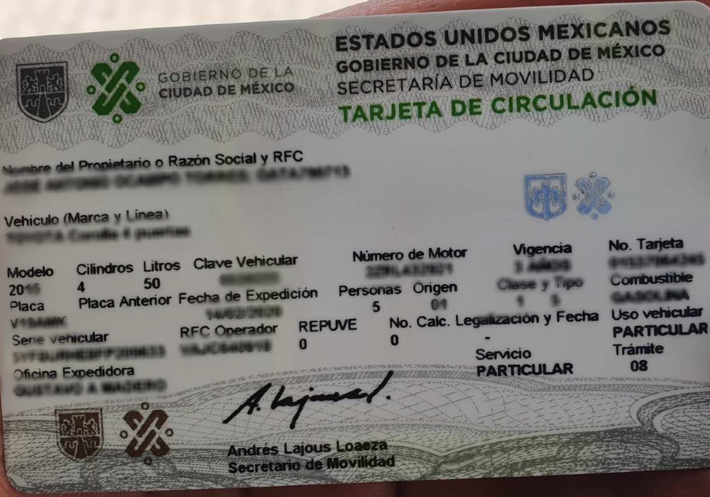 Qué hacer si se venció tu tarjeta de circulación en la CDMX